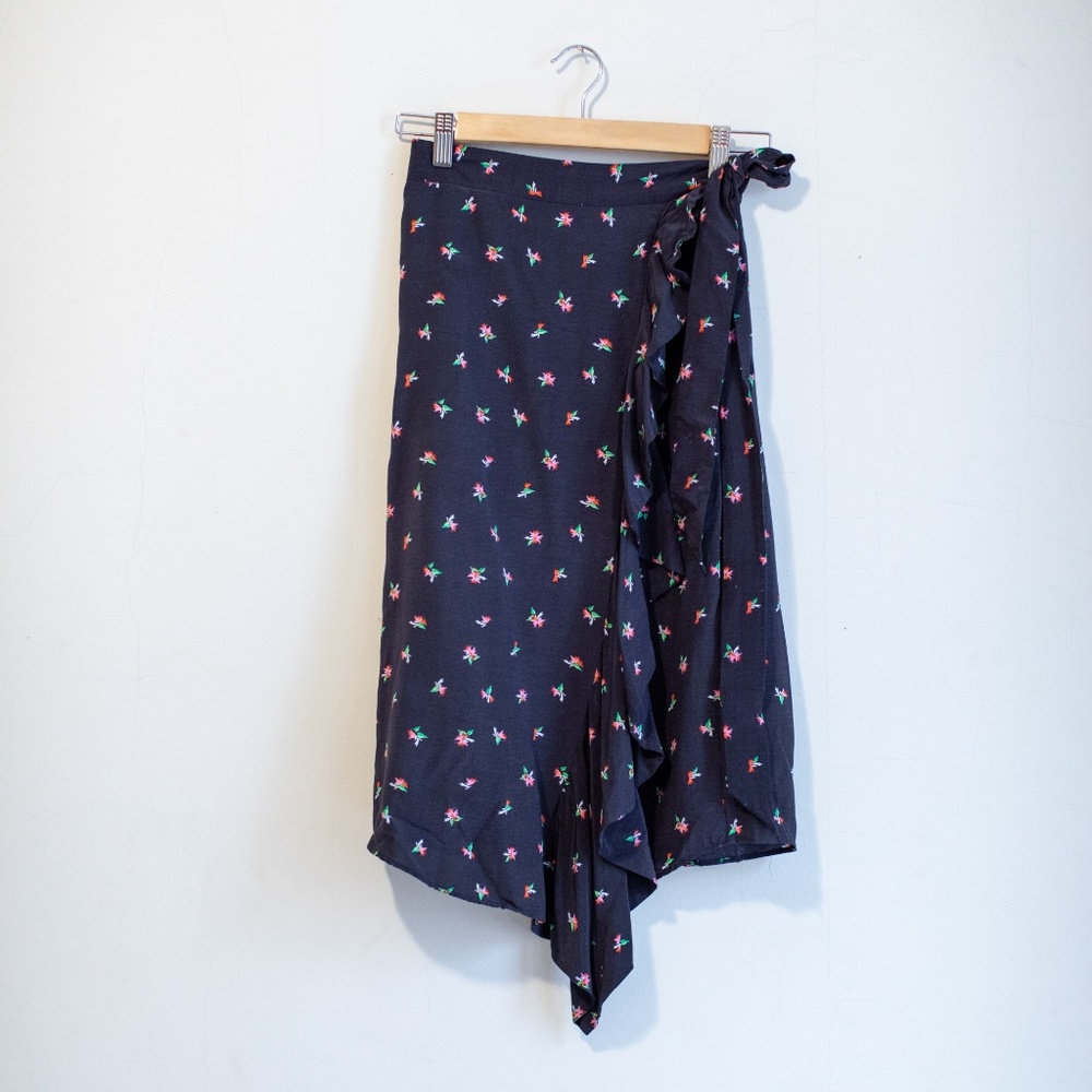 & Other Stories Tropical Flower Wrap Skirt